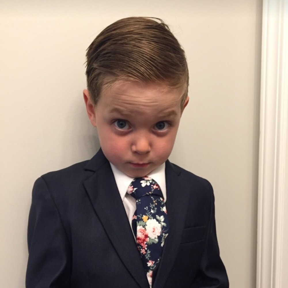 Boys Navy Tazio Italy 3-piece Ring Bearer Suit